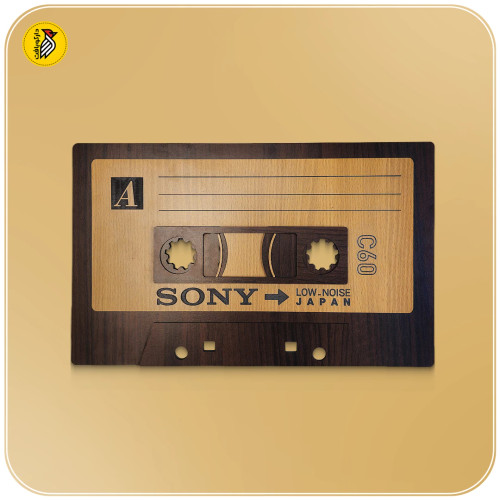 استیکر چوبی دیواری - نوار کاست