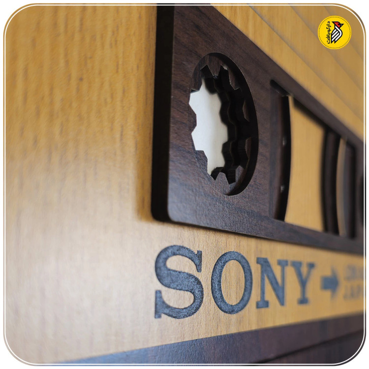 استیکر چوبی دیواری - نوار کاست