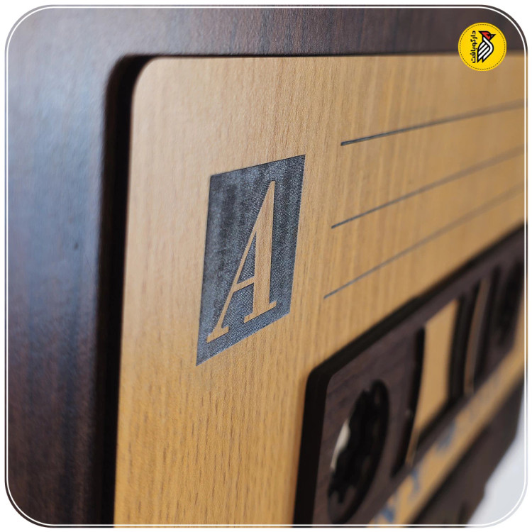 استیکر چوبی دیواری - نوار کاست