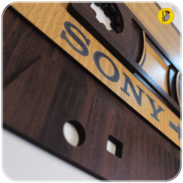 استیکر چوبی دیواری - نوار کاست