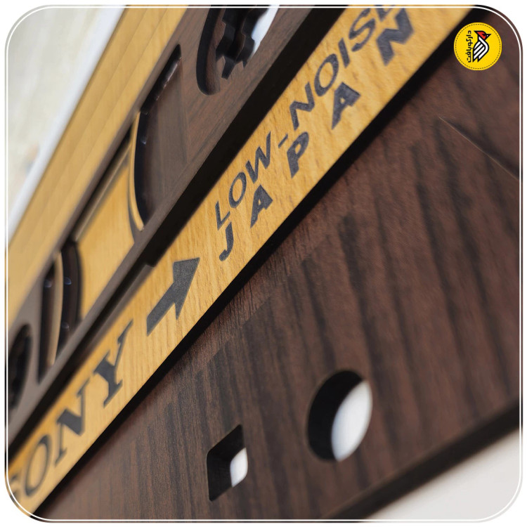 استیکر چوبی دیواری - نوار کاست