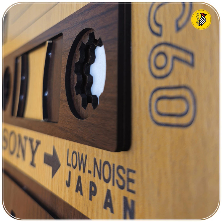 استیکر چوبی دیواری - نوار کاست