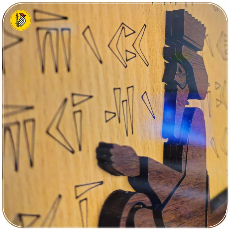 تابلو دکوراتیو چوبی فروهر برجسته