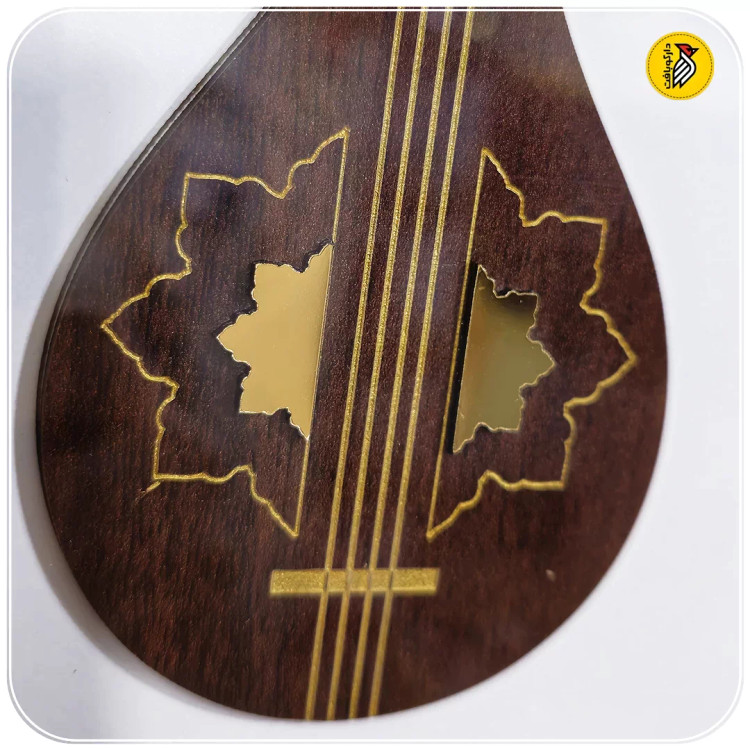 تابلو دکوراتیو چوبی سه تار و شعر قیصر امین پور