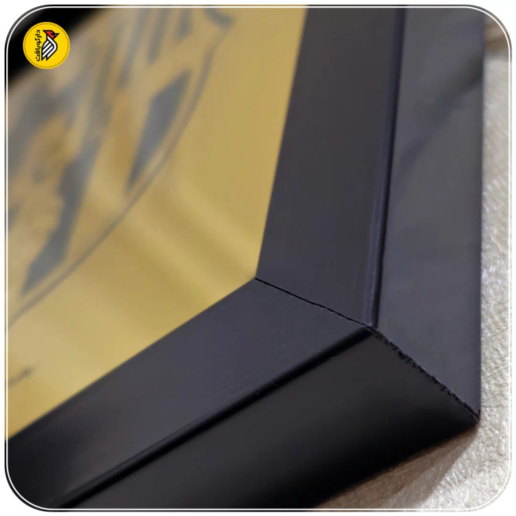 تابلو دکوراتیو طلایی لوگو بارسلونا