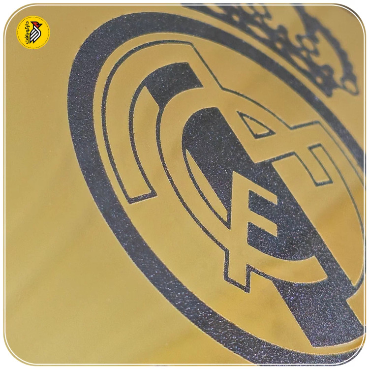 تابلو دکوراتیو طلایی لوگو رئال مادرید