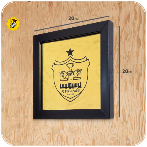 تابلو دکوراتیو طلایی لوگو پرسپولیس