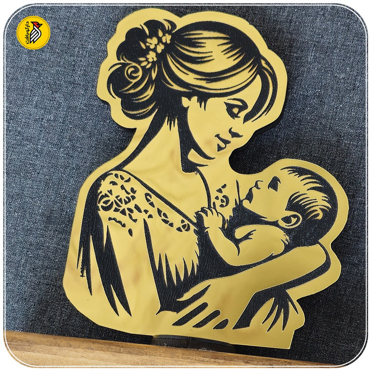 استند رومیزی طلایی مادر