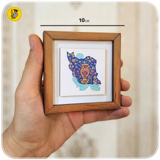 تابلو دکوراتیو کوچک نقشه ایران طرح کاشی