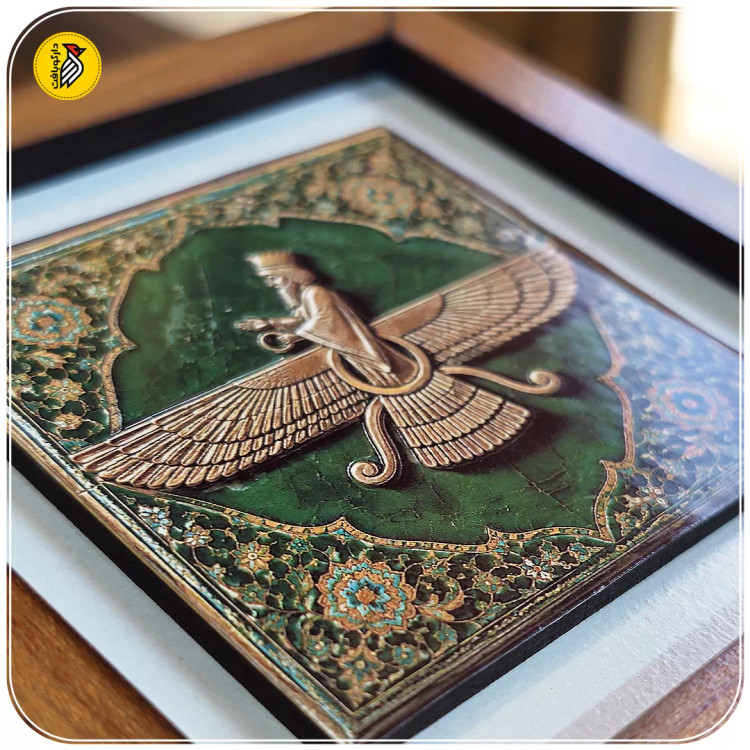 تابلو دکوراتیو کوچک فروهر سبز